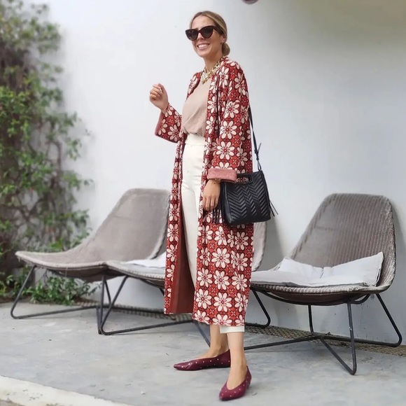 NWT Zara long jacquard knit coat special edition - Picture 13 of 17